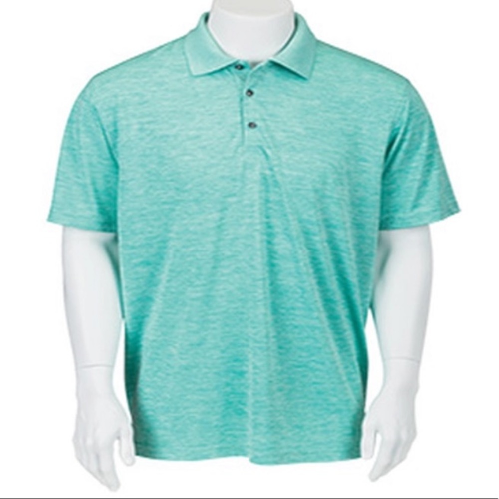 NWT Paragon Teal Blue Collared Polo Shirt sz S